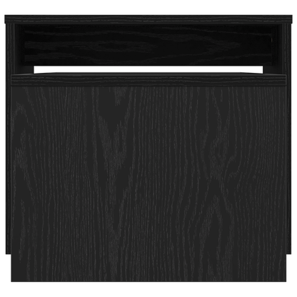 vidaXL Nesting Tables Black Oak 100 x 48 x 40 cm Engineered Wood
