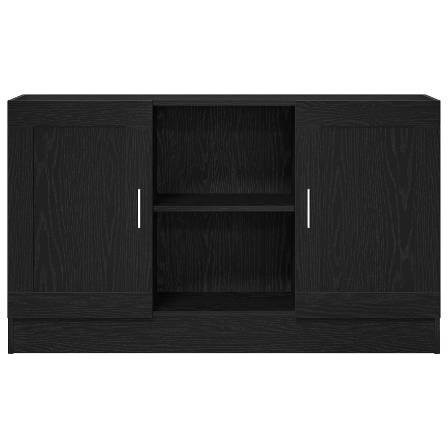 vidaXL Sideboard Black Oak 120 x 30.5 x 70 cm Engineered Wood