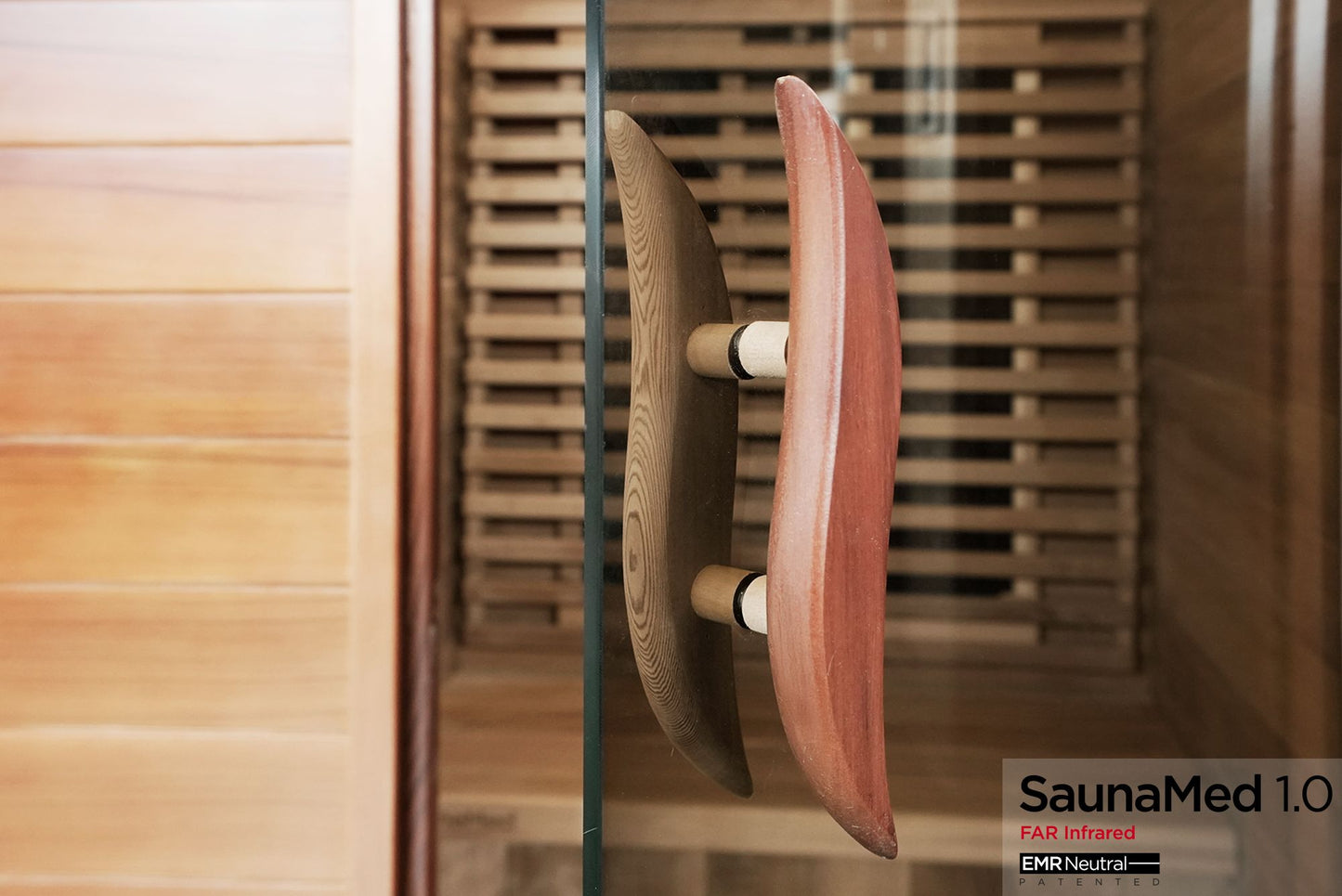 SaunaMed 3 Person Luxury Cedar FAR Infrared Domestic Indoor Sauna - EMR Neutral - 13A Plug & Play