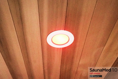 SaunaMed 4 Person Luxury Cedar FAR Infrared Domestic Indoor Sauna - Plug & Play
