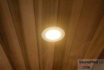 SaunaMed 4 Person Luxury Cedar FAR Infrared Domestic Indoor Sauna - Plug & Play