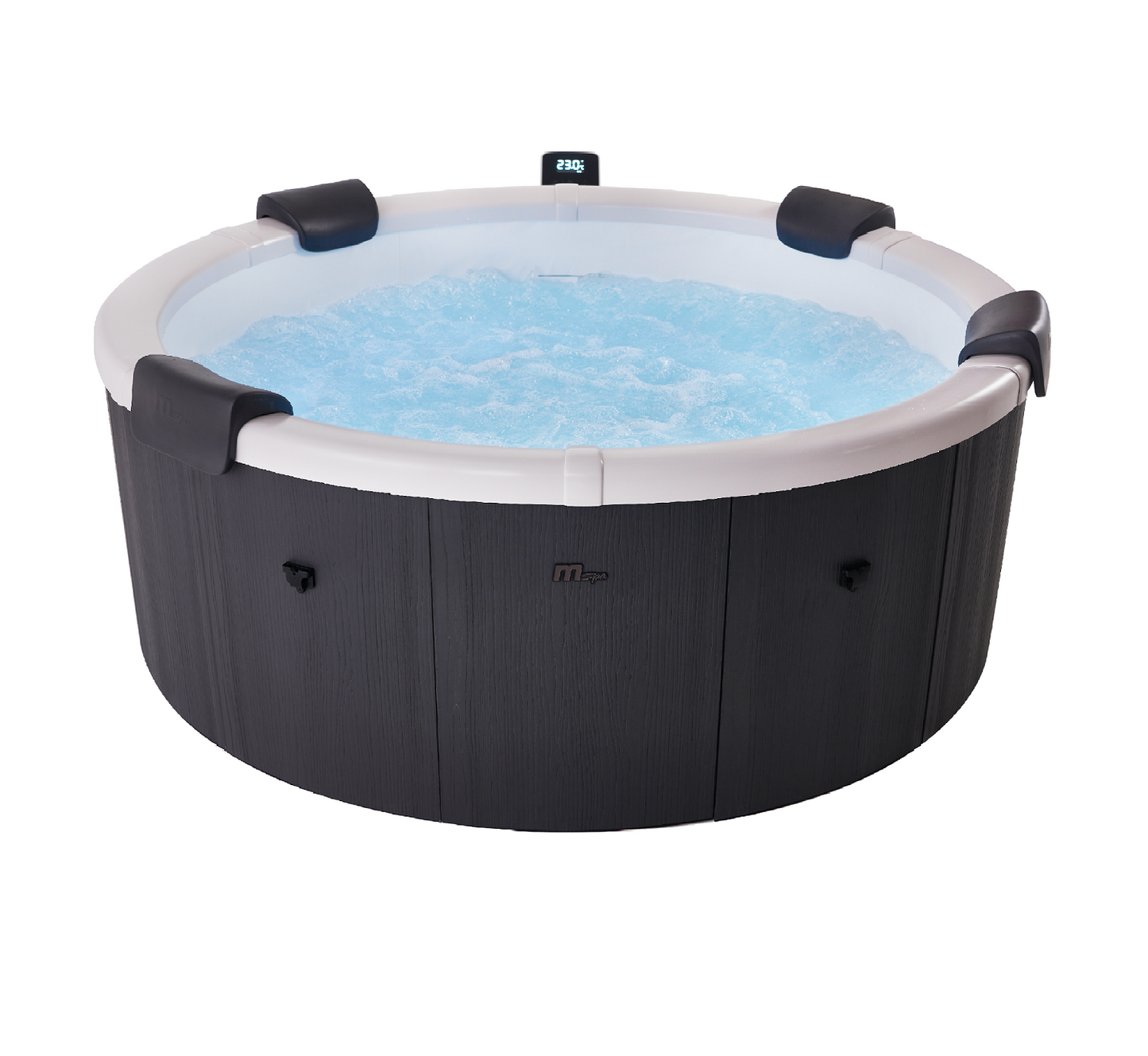 MSpa Denver Carbon Grey 6 Person Portable Modular Hot Tub, WiFi Controlled 13A Plug & Play 2026 Model