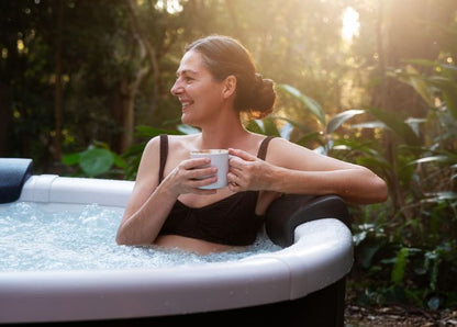 MSpa Denver Carbon Grey 6 Person Portable Modular Hot Tub, WiFi Controlled 13A Plug & Play 2026 Model