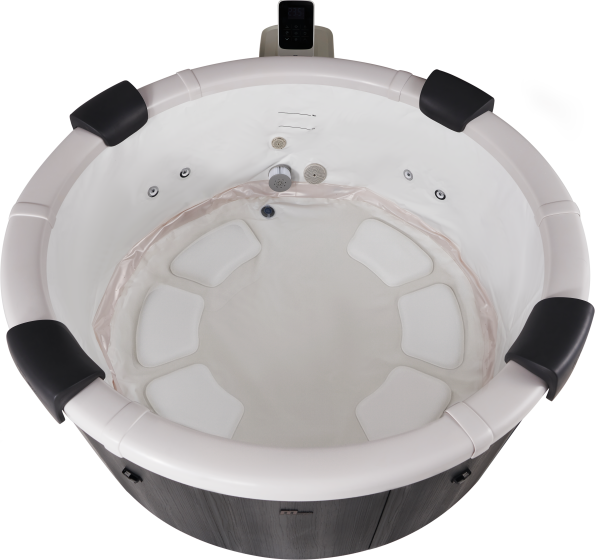 MSpa Denver Carbon Grey 6 Person Portable Modular Hot Tub, WiFi Controlled 13A Plug & Play 2026 Model