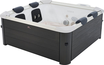 MSpa Oslo Carbon Grey 4-6 Person Portable Modular DIY Setup Hot Tub - Wi-Fi Controlled