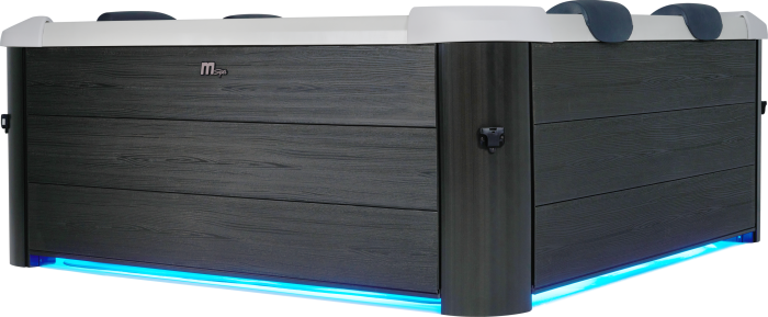 MSpa Oslo Carbon Grey 4-6 Person Portable Modular DIY Setup Hot Tub - Wi-Fi Controlled