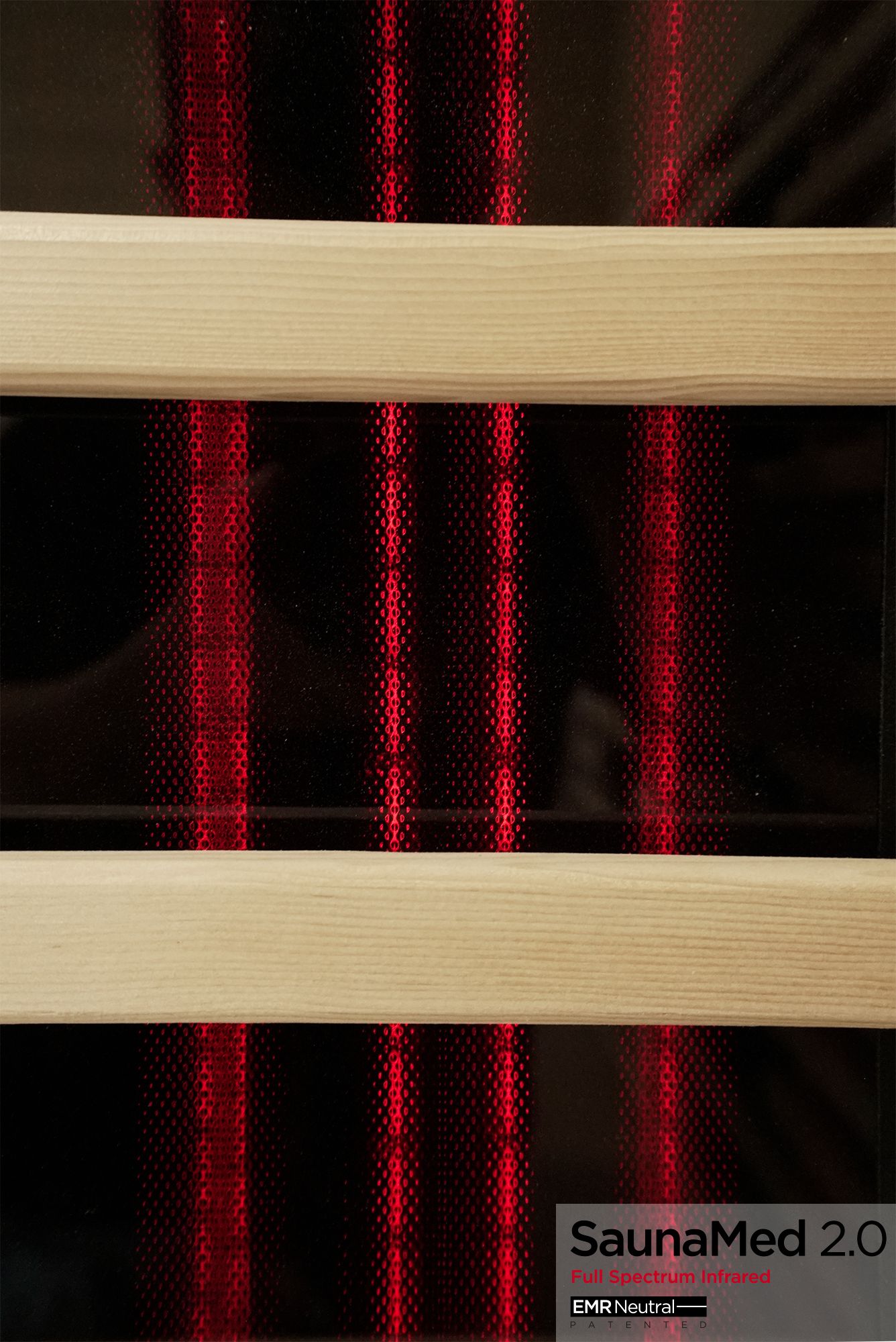 SaunaMed 3 Person Hybrid Ready Full Spectrum Infrared BLACK EDITION Domestic Outdoor Sauna - EMR Neutral - 13A Plug & Play