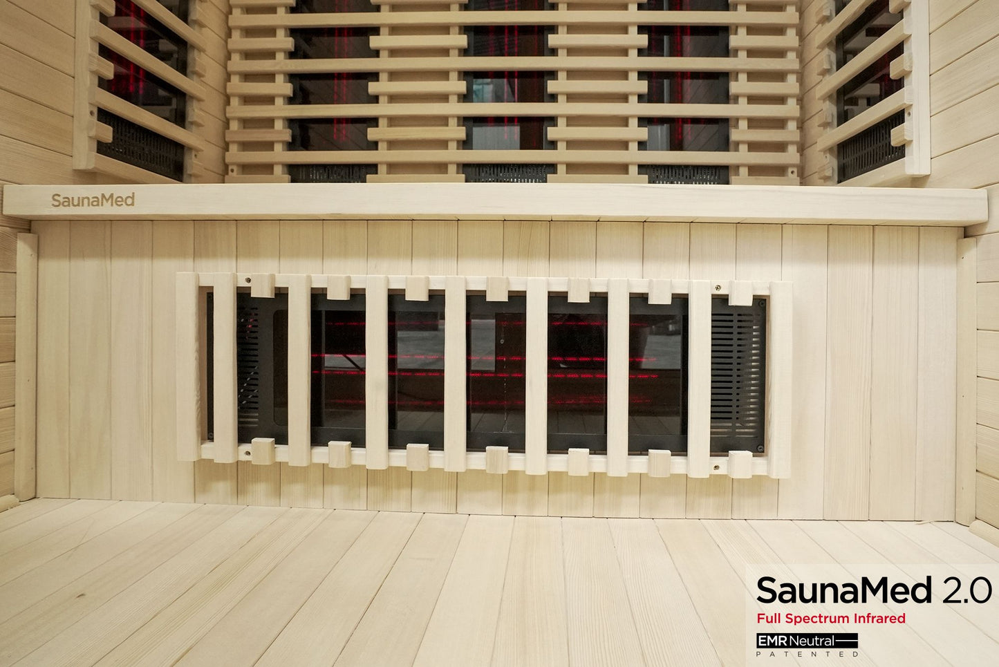 SaunaMed 3 Person Hybrid Ready Full Spectrum Infrared BLACK EDITION Domestic Outdoor Sauna - EMR Neutral - 13A Plug & Play