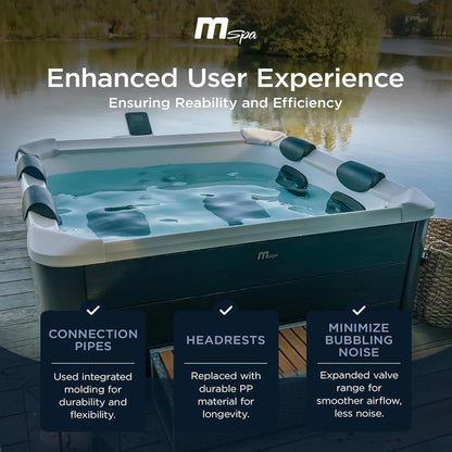 MSpa Oslo Amber 4 - 6 Person Portable Modular Hot Tub WiFi