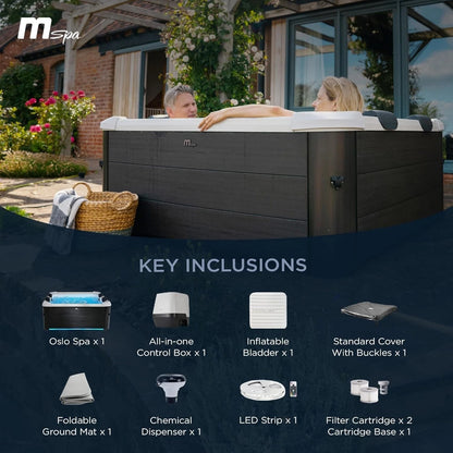 MSpa Oslo Amber 4 - 6 Person Portable Modular Hot Tub WiFi