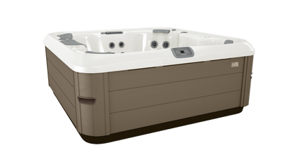 Bullfrog Spas X7 High Capacity 8 Person Square Hot Tub – Premium Corner Seating & Spacious Home Spa