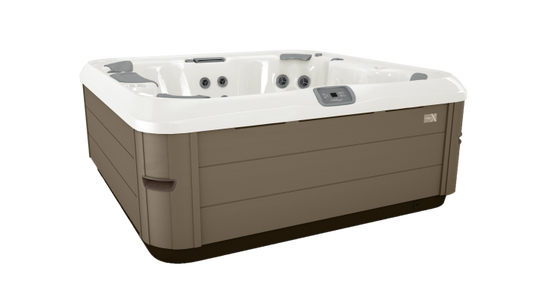 Bullfrog Spas X7 High Capacity 8 Person Square Hot Tub – Premium Corner Seating & Spacious Home Spa