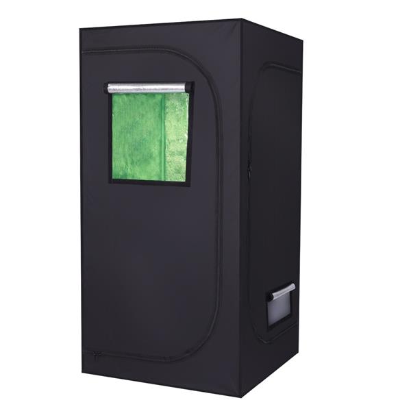 Luxury Garden Party LY-80*80*160cm Home Use Dismountable Hydroponic Plant Growing Tent with Window Green & Black