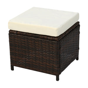 Madranges 9 Seat Brown Rattan Furniture Outdoor Sofa Dining Table - IN STOCK NOW!