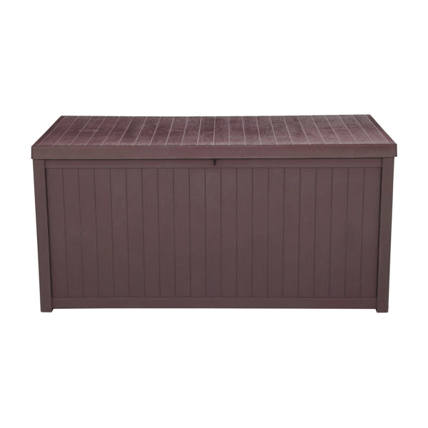 Luxury Garden Party 113gal 430L Outdoor Garden Plastic Storage Deck Box Chest Tools Cushions Toys Lockable Seat Waterproof