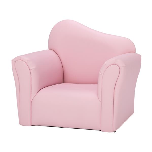 Luxury Garden Party Children Single Sofa Bent Back Pink