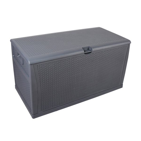 Luxury Garden Party 120gal 460L Outdoor Garden Plastic Storage Deck Box Chest Tools Cushions Toys Lockable Seat Waterproof
