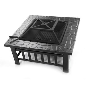 Outdoor Square Metal Fire Pit and Ice Bucket. IN STOCK ! REDUCED !!
