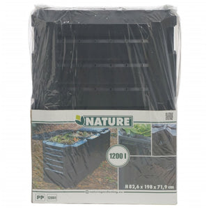 Nature Compost Bin Black 1200 L 6071483