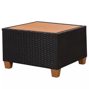 COMPETITION ENTRY ONLY £3.49 - WIN this "4 Piece Garden Lounge Set with Cushions Poly Rattan Black"