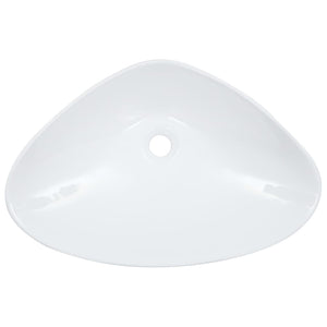 vidaXL Wash Basin 58.5x39x14 cm Ceramic White