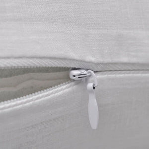 4 White Cushion Covers Cotton 50 x 50 cm