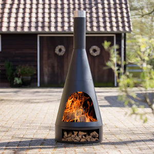 RedFire Fireplace Kingston 43x120cm Steel Matte Black