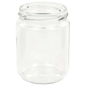vidaXL Glass Jam Jars with White and Red Lid 96 pcs 230 ml