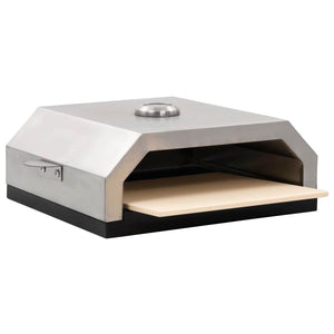 vidaXL Pizza Oven with Ceramic Stone for Gas Charcoal BBQ