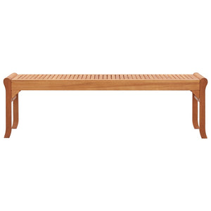 vidaXL 3-Seater Garden Bench 150 cm Solid Eucalyptus Wood
