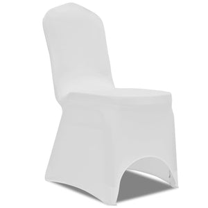 vidaXL Chair Cover Stretch White 24 pcs
