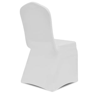 vidaXL Chair Cover Stretch White 24 pcs
