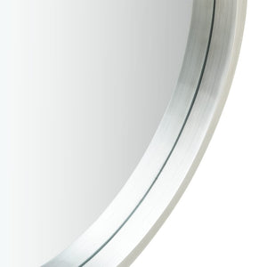 vidaXL Wall Mirror with Strap 40 cm Silver