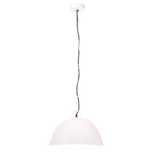 vidaXL Industrial Vintage Hanging Lamp 25 W White Round 41 cm E27
