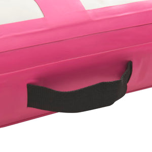 vidaXL Inflatable Gymnastics Mat with Pump 60x100x20 cm PVC Pink