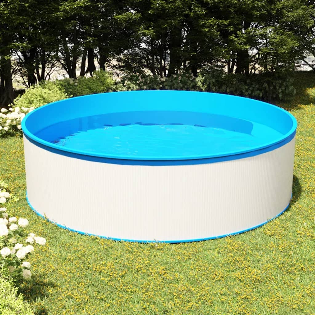 vidaXL Splasher Pool 350x90 cm White - BEST PRICE ON THE WEB RIGHT NOW !