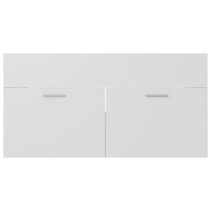 vidaXL Sink Cabinet White 90x38.5x46 cm Engineered Wood