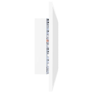 vidaXL LED Bathroom Mirror White 80x8.5x37 cm Engineered Wood