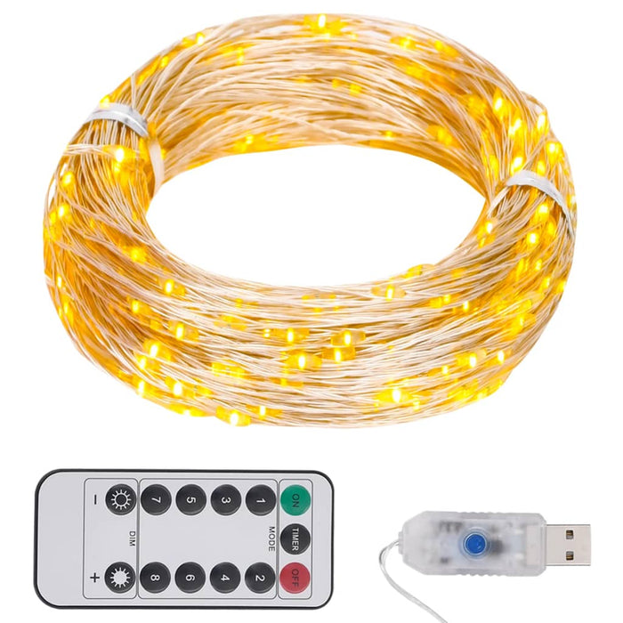 vidaXL LED String with 150 LEDs Warm White 15 m