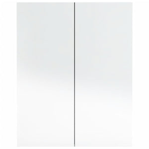 vidaXL Bathroom Mirror Cabinet 60x15x75 cm MDF Grey