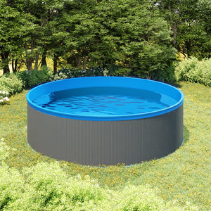 vidaXL Splasher Pool with Hanging Skimmer and Pump 350x90 cm Grey BEST PRICE ON WEB RIGHT NOW!
