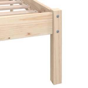 vidaXL Bed Frame Solid Pinewood 90x190 cm 3FT Single