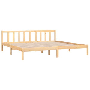 vidaXL Bed Frame Solid Pinewood 180x200 cm 6FT Super King UK