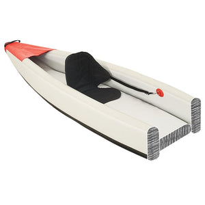 vidaXL Inflatable Kayak Red 424x81x31 cm Polyester