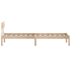 vidaXL Bed Frame Solid Wood Pine 90x200 cm Single