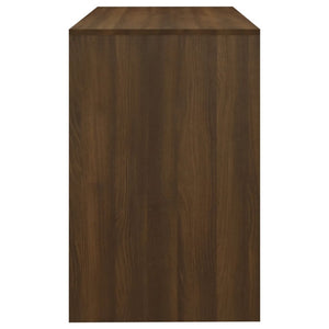 vidaXL Desk Brown Oak 101x50x76.5 cm Engineered Wood