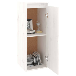 vidaXL Wall Cabinets 2 pcs White 30x30x80 cm Solid Wood Pine