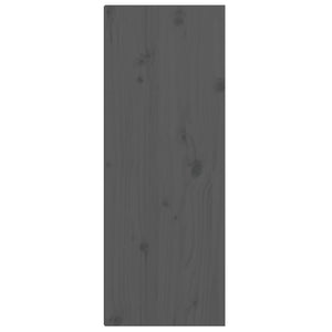 vidaXL Wall Cabinets 2 pcs Grey 30x30x80 cm Solid Wood Pine