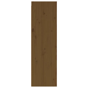 vidaXL Wall Cabinet Honey Brown 30x30x100 cm Solid Pinewood