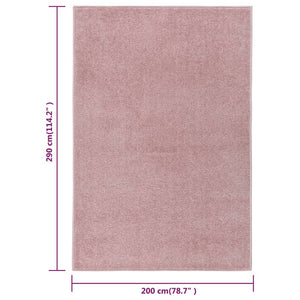 vidaXL Rug Short Pile 200x290 cm Pink